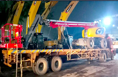 120 feet boom lift services in Udaipur - Ajanta Cranes