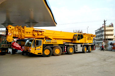 200 ton hydraulic crane services in Udaipur - Ajanta Cranes