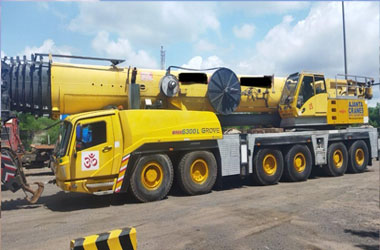 300 ton telescopic crane rental in Udaipur - Ajanta Cranes