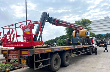 80 feet boom lift services in Jaisalmer - Ajanta Cranes